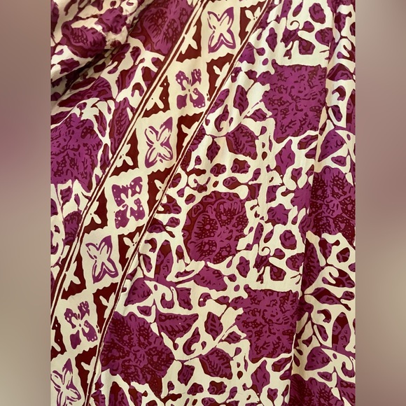 Natalie Martin batik Silk Fiore Maxi Dress L - Picture 5 of 7